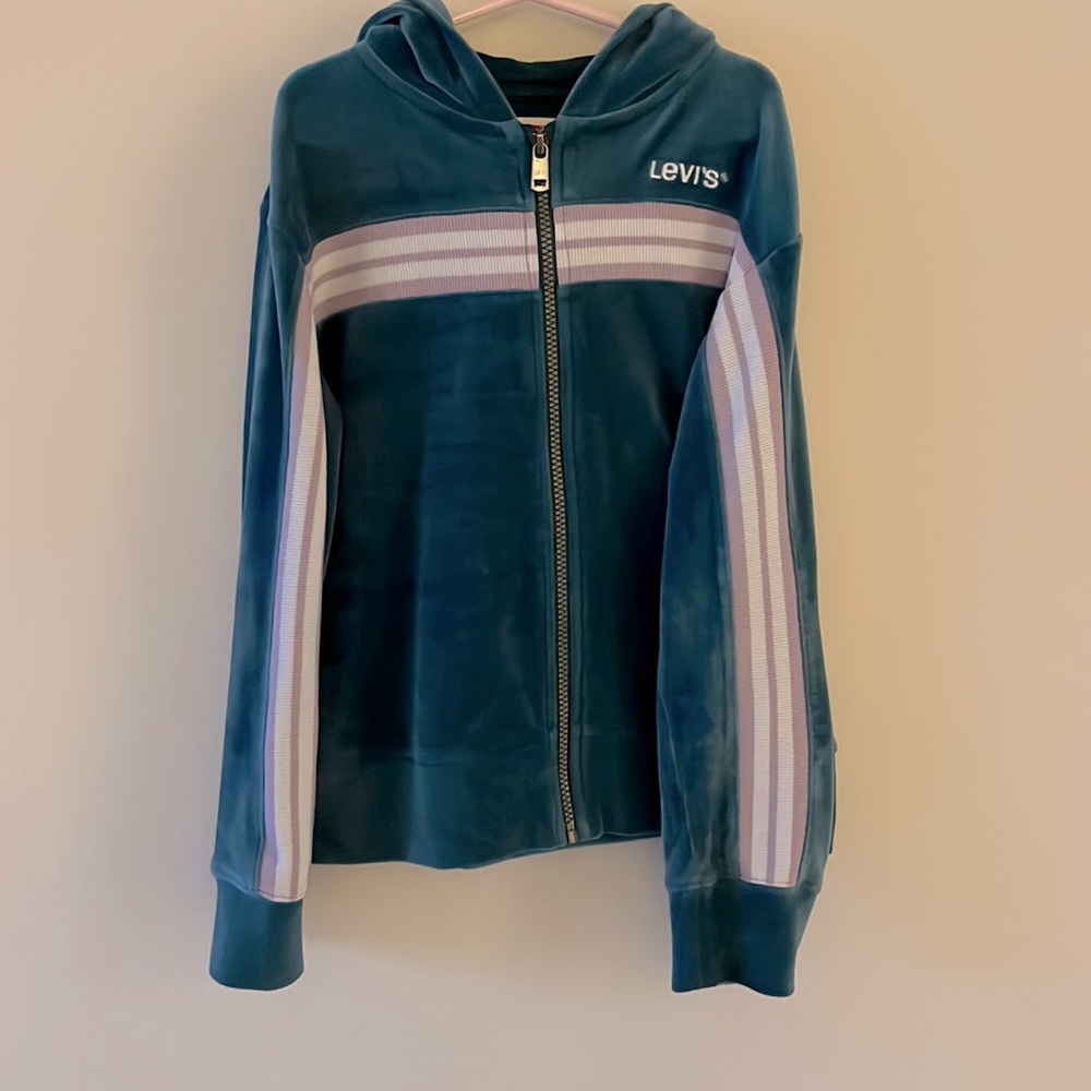 Kids Levi’s velour zip up hoodie